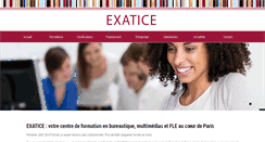 Desktop Screenshot of exatice.com