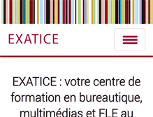 Tablet Screenshot of exatice.com